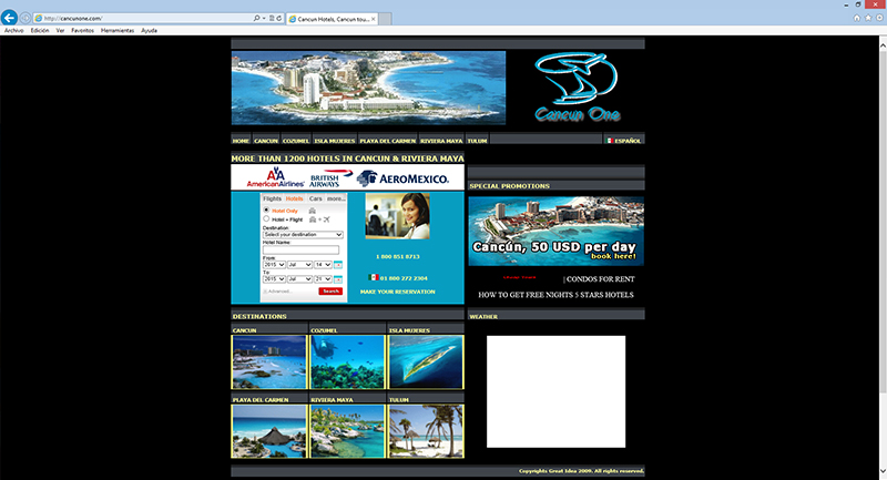 paginas web cancun / posicionamiento en internet